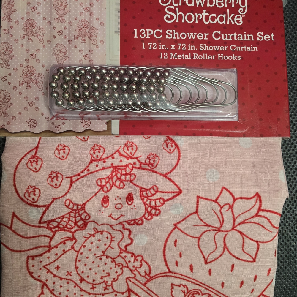 Pink Shower Curtain Set